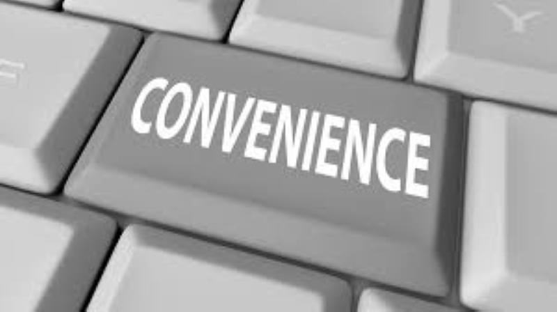 picture of the word convenienve on a keyboard - one of the benefits of online learning