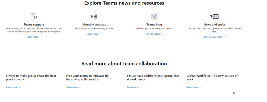 MS Teams Customer Training Resources