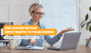 ad about how to market an online course