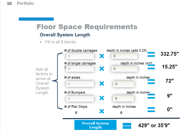 Complex interactive calculator created in Storyline training