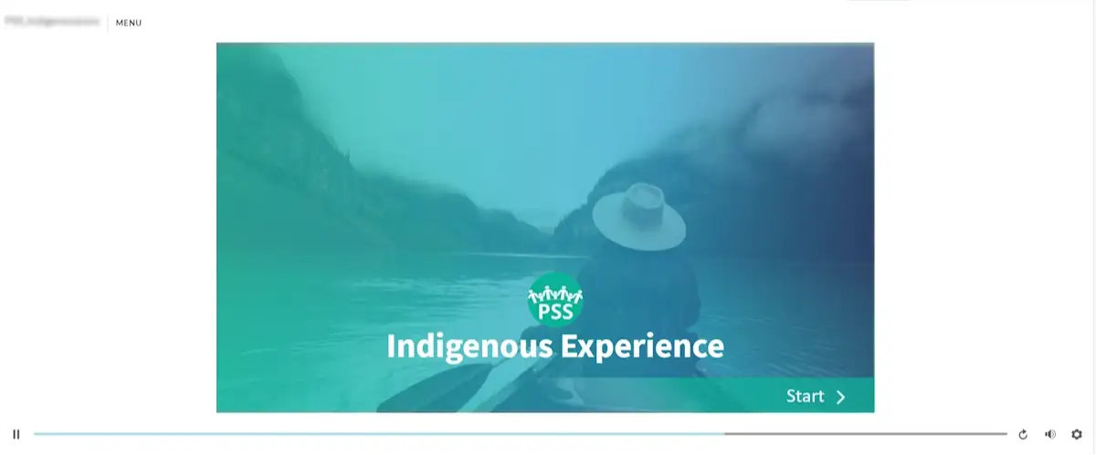screenshot from an Indigenous Experience Diversity Training Examples