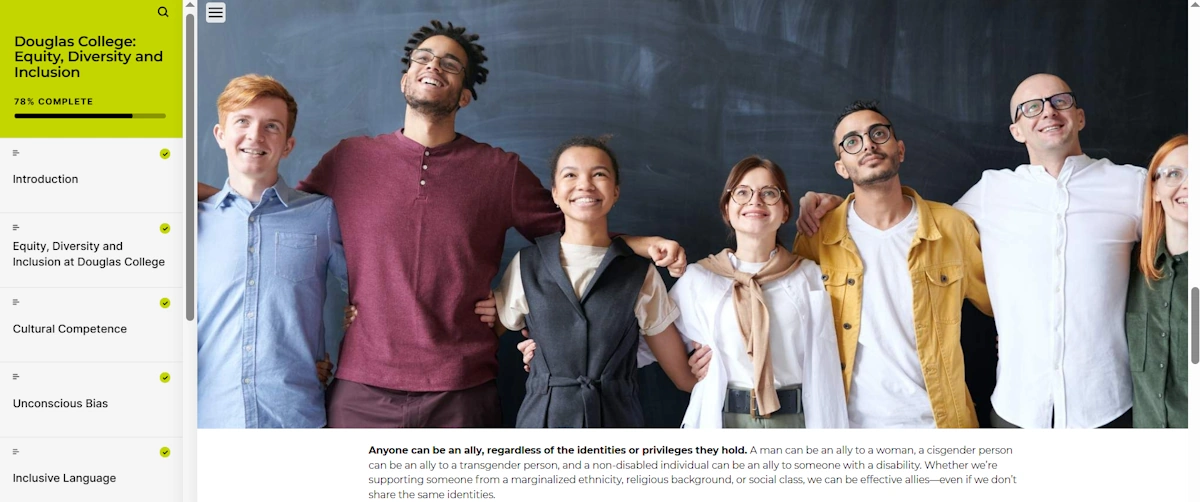 elearning course on diversity and inclusion