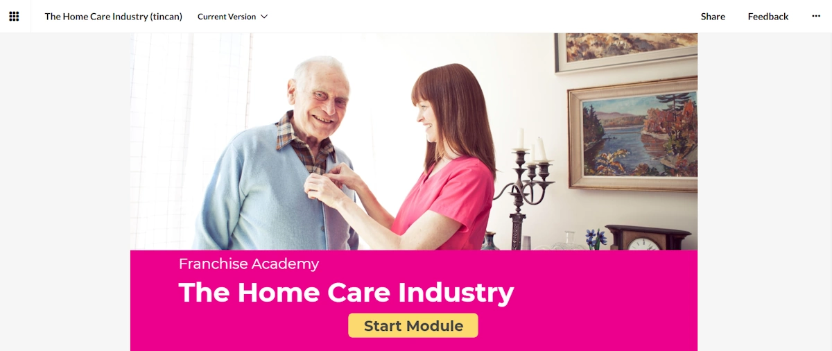 image of the beginning of an on-demand course 